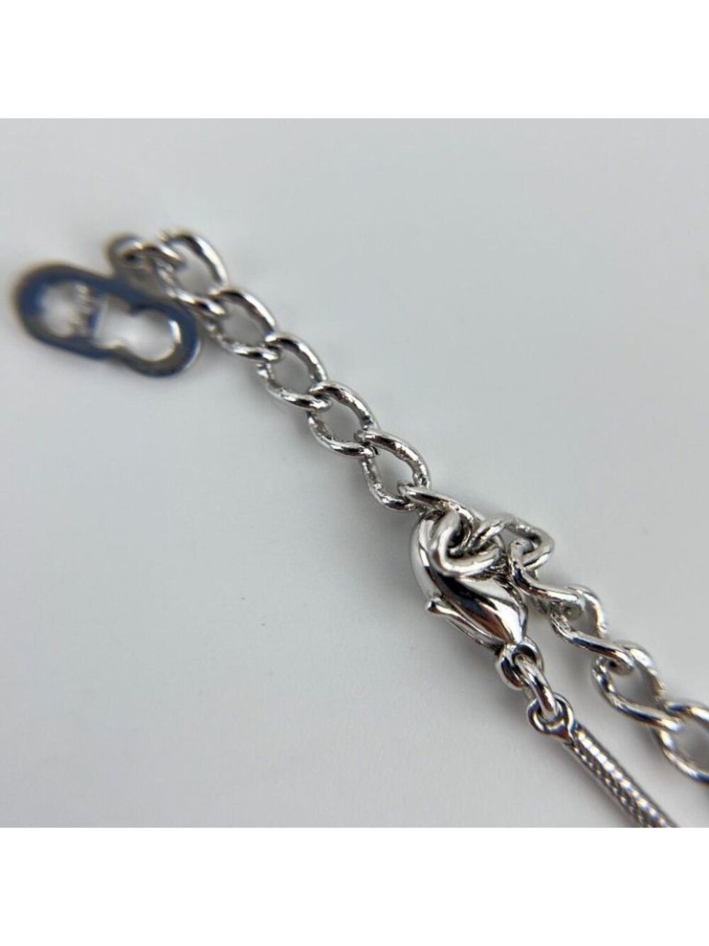Dior Necklace Pendant Logo Silver Vintage - Picture 9 of 13